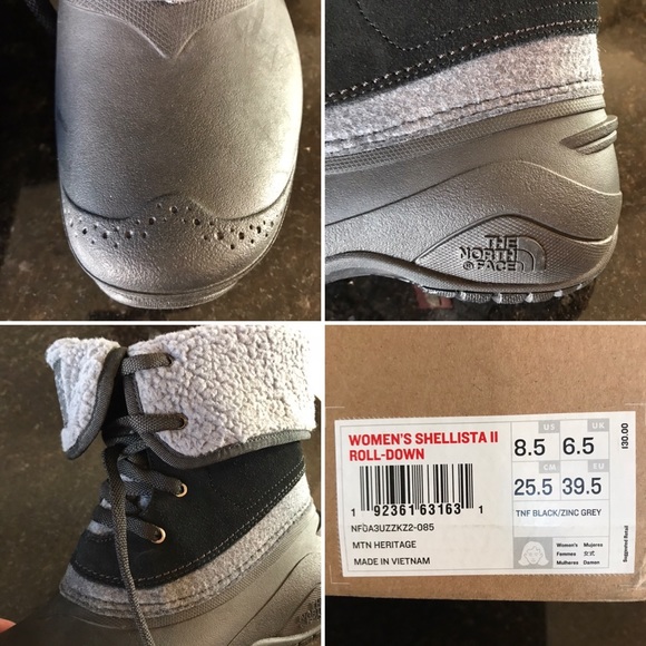 New The North Face Shellista II Roll-Down Boots - Picture 13 of 14